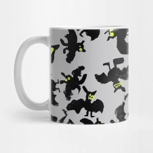 funny Funky Bats - happy disco Halloween!!! Mug